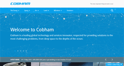 Desktop Screenshot of cobham.com