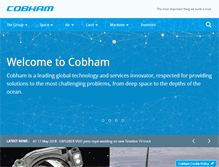 Tablet Screenshot of cobham.com